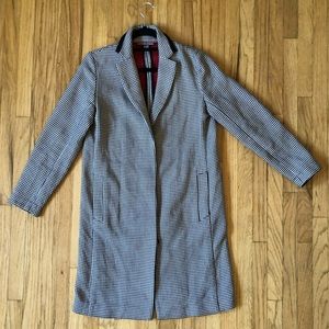 Comptoir des Cotonniers Houndstooth jacquard coat